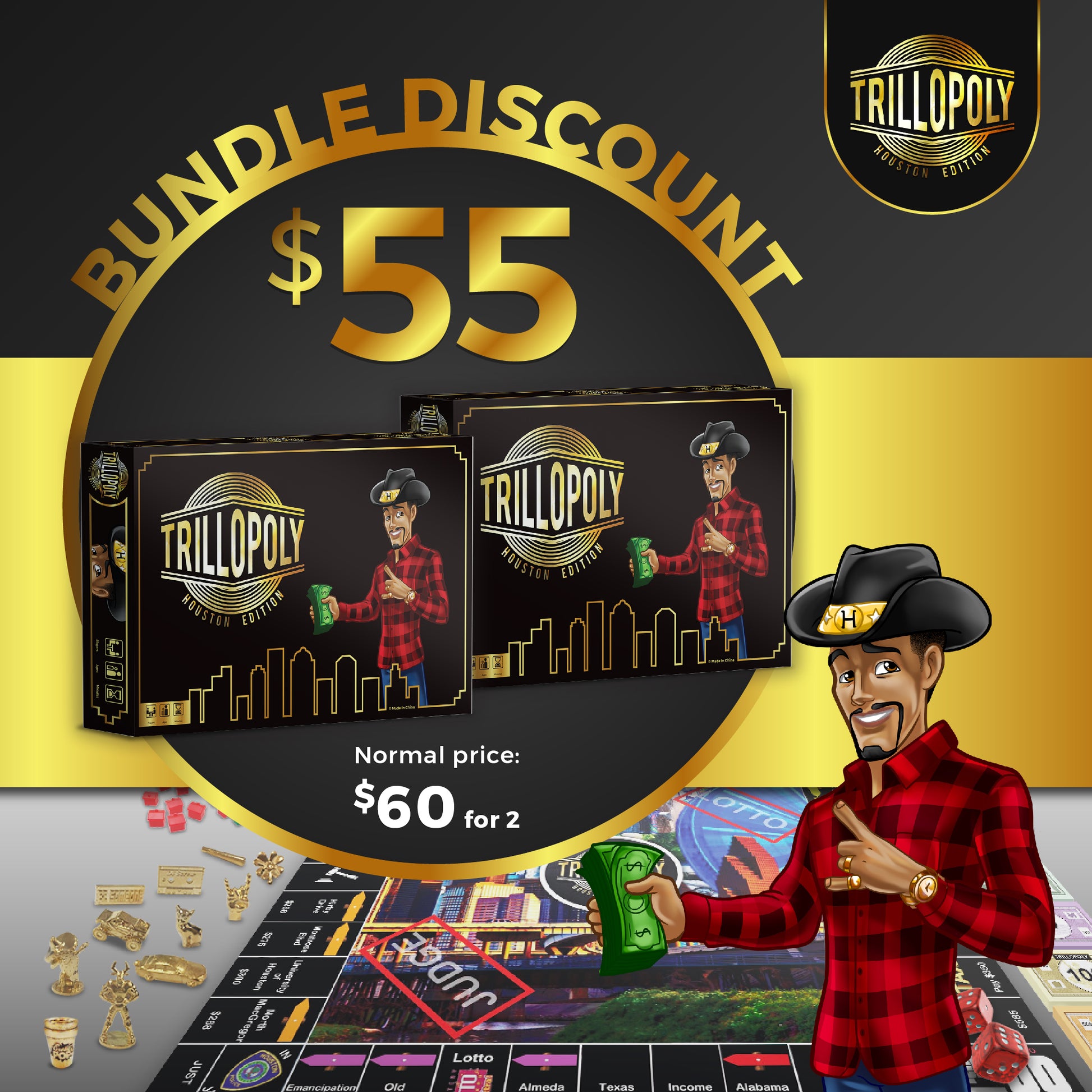 Trillopoly: H-Town Hustler Bundle (Limited Edition)