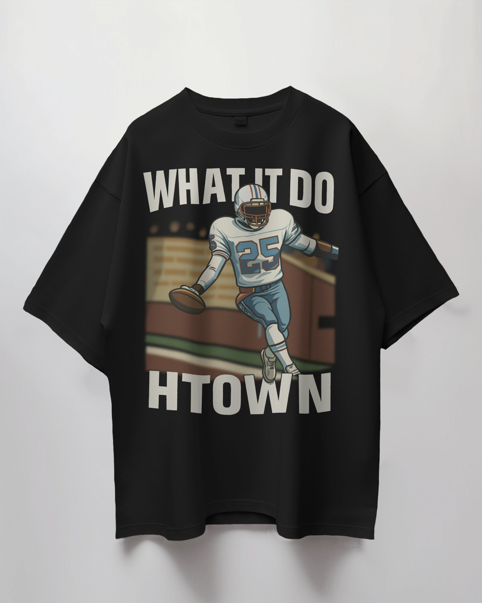 What It Do Htown Oversized T-shirt Black