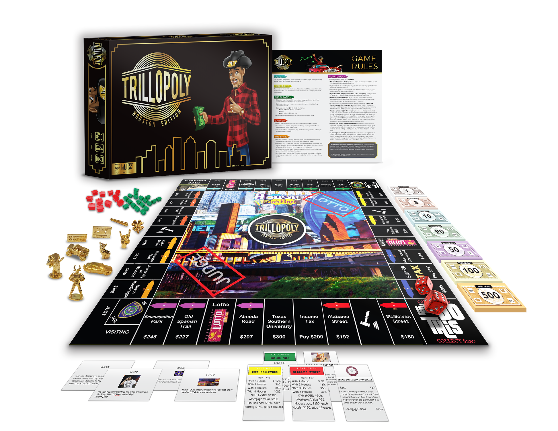Authentic Autographed LiL Flip Trillopoly Board Game