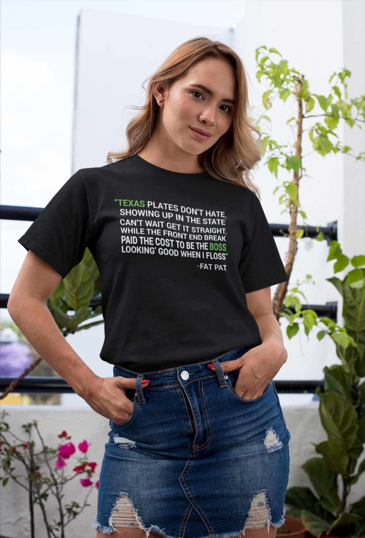 Houston Fat Pat Lyrics Unisex T-Shirt