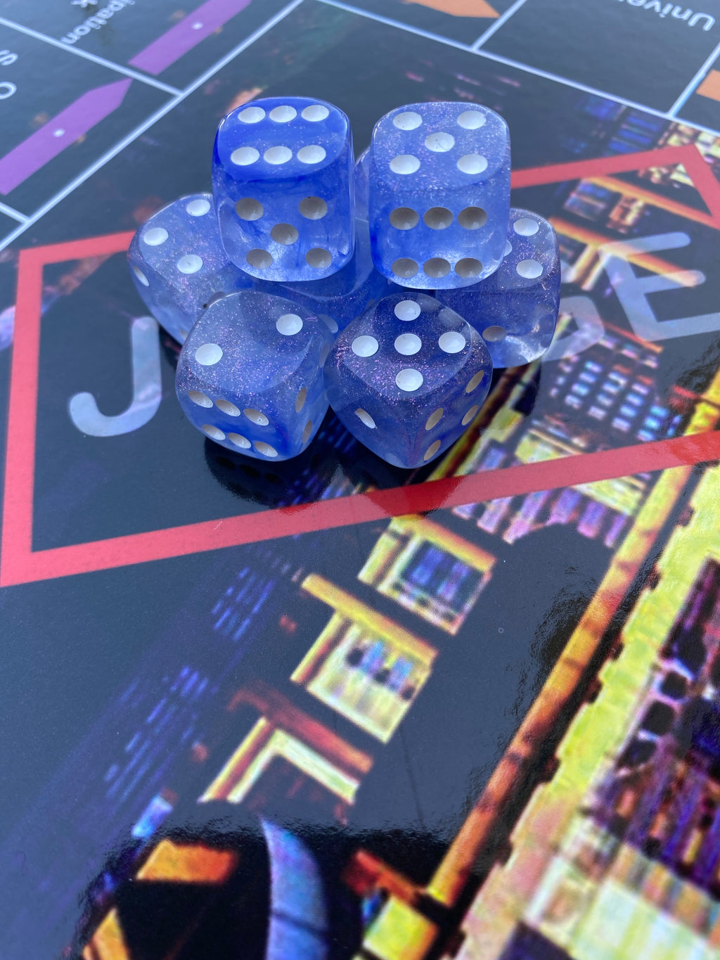 FROSTED PURP Trillopoly Dice