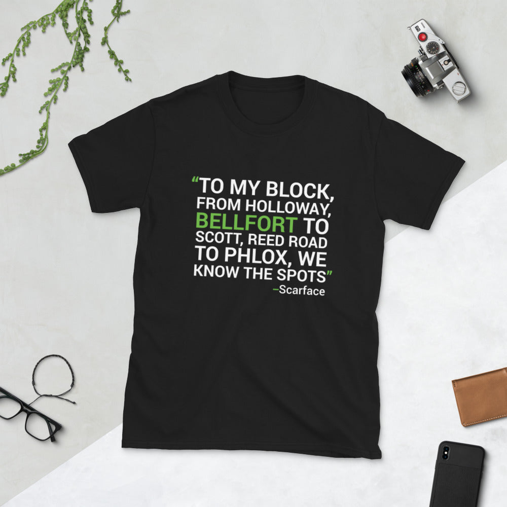 HTown Scarface Lyrics Unisex T-Shirt