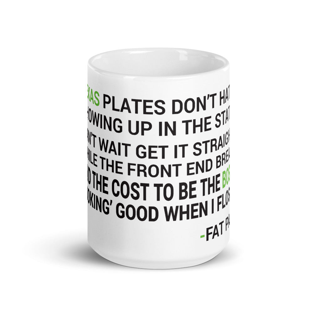 H Town Fat Pat Lyrics Mug