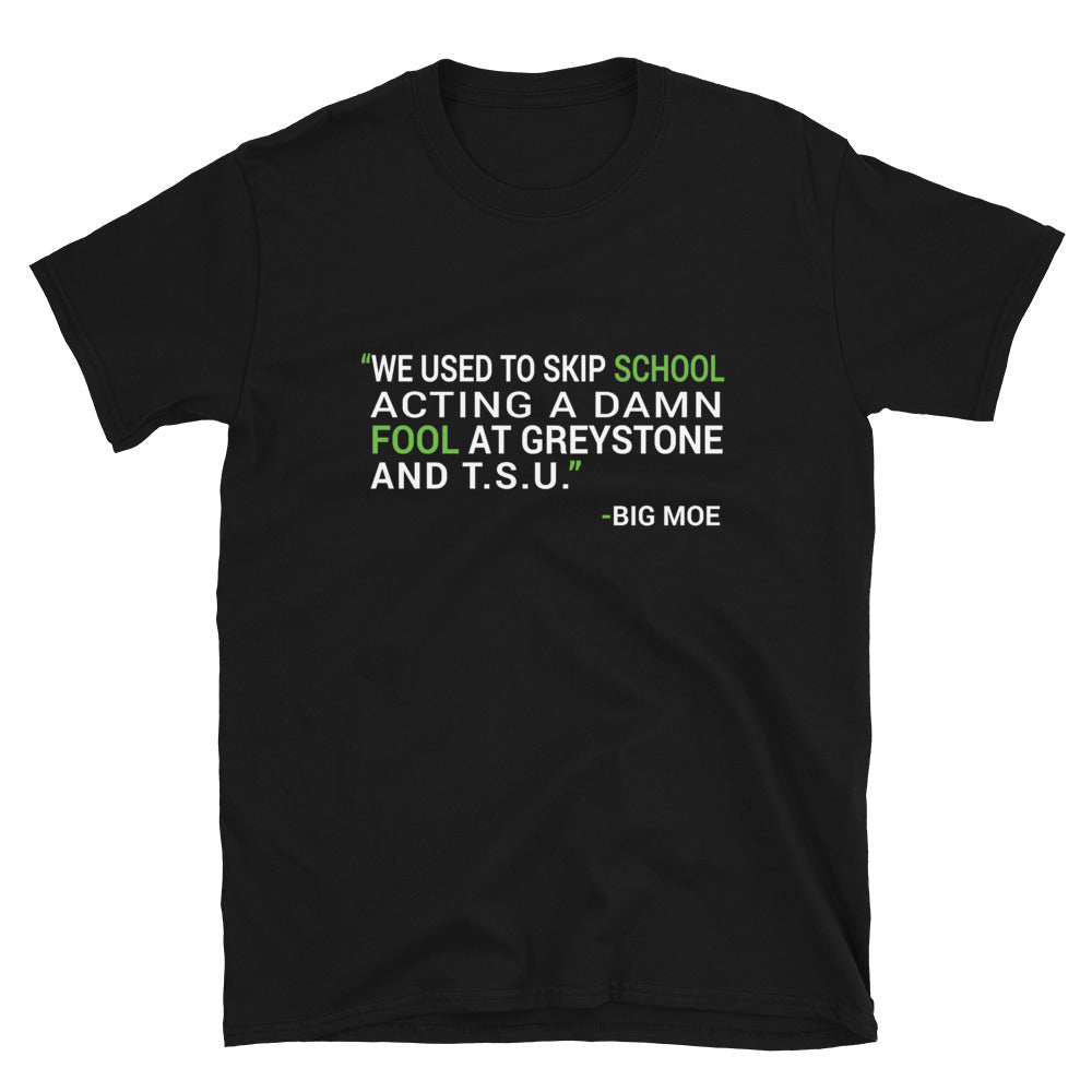 H Town Big Moe Lyrics Short-Sleeve Unisex T-Shirt