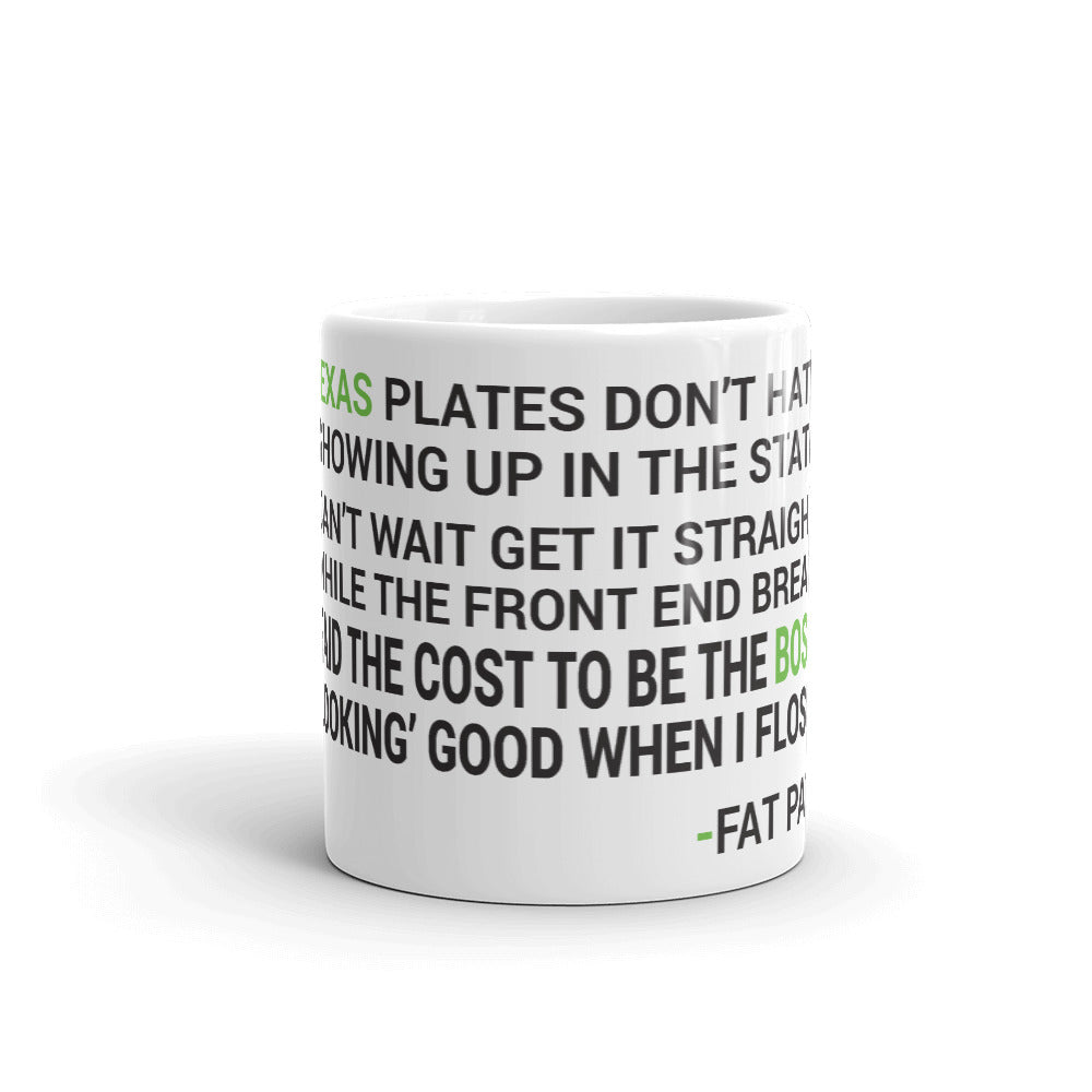 H Town Fat Pat Lyrics Mug