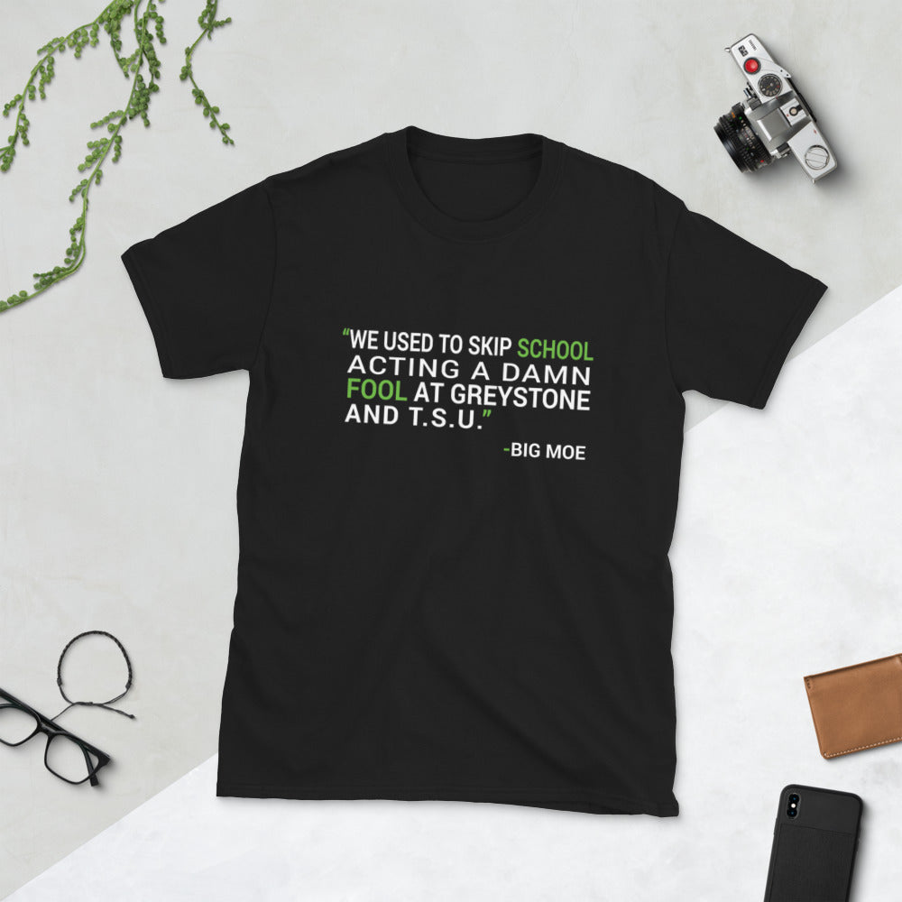 H Town Big Moe Lyrics Short-Sleeve Unisex T-Shirt