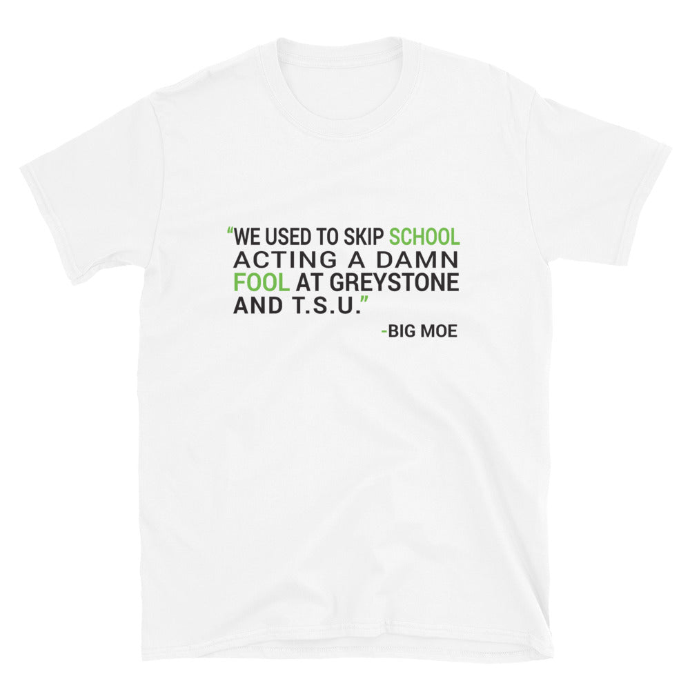 H Town Big Moe Lyrics Short-Sleeve Unisex T-Shirt