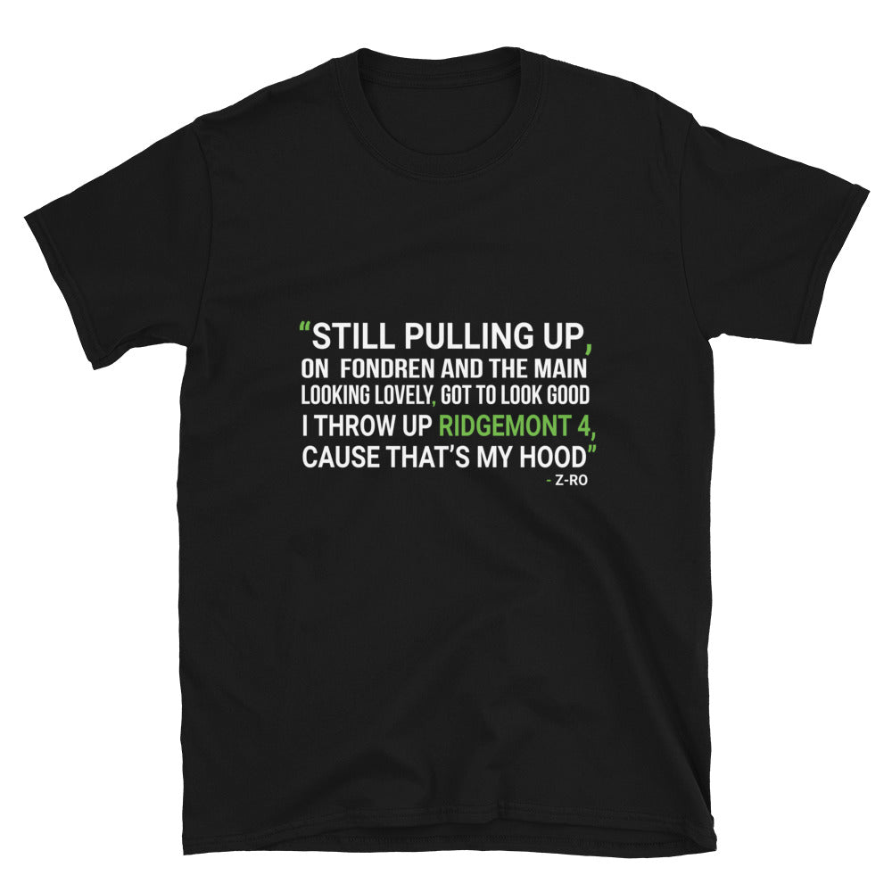 H Town Z-Ro Lyrics Unisex T-Shirt