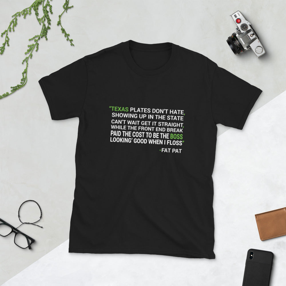 Houston Fat Pat Lyrics Unisex T-Shirt